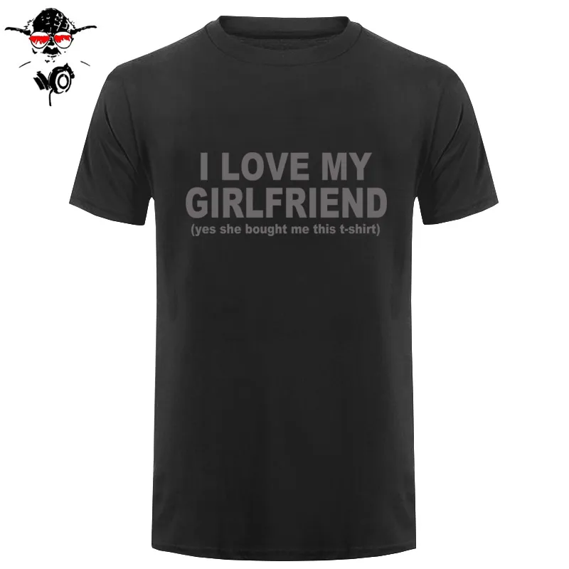 Новая модная футболка с принтом I Love My Girlfriend, забавная Мужская Подарочная Футболка с принтом бойфренда, хлопковые футболки с коротким рукавом - Цвет: 13
