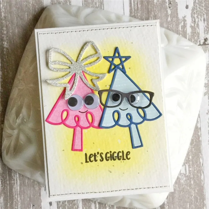 

Eastshape Pine Tree Metal Cutting Die for Card Making Craft DIY Embossing Template Stencil New 2019 Arrival Cute Cartoon
