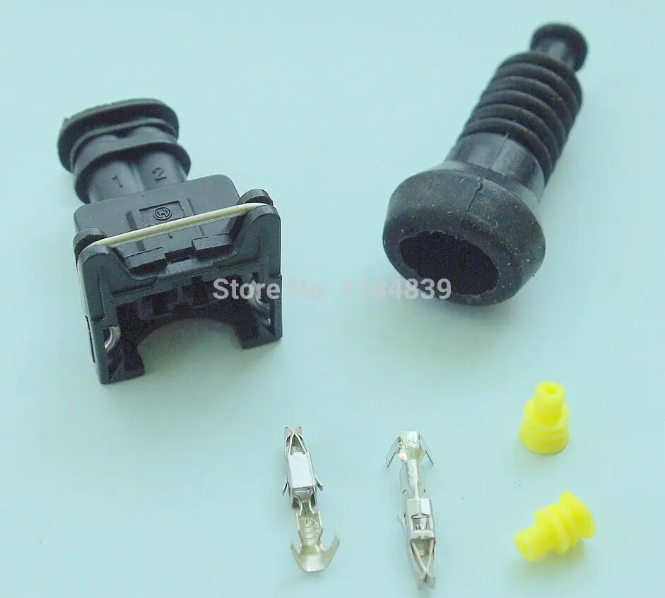 

EV1 Fuel Injector 2 Pin way Electrical Wire Connector Plug automobile Connectors suitable for EBERSPACHER & WEBASTO FUEL PUMPS