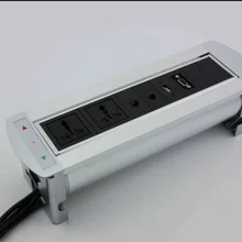 Встроенный стол питания и данных розетки объединяют 8 модуляров по желанию-моторизованный Авто Флип-Зеленый Открытый Красный закрыть