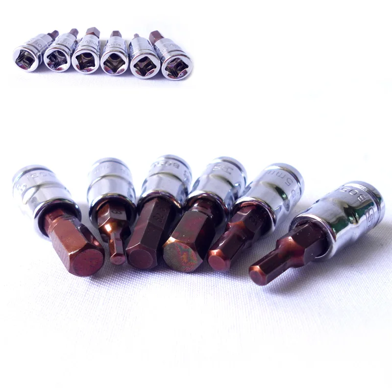 

wholesale BOSI 1/4-Inch drive hex bit socket set Metric 3-8 mm 6-Piece