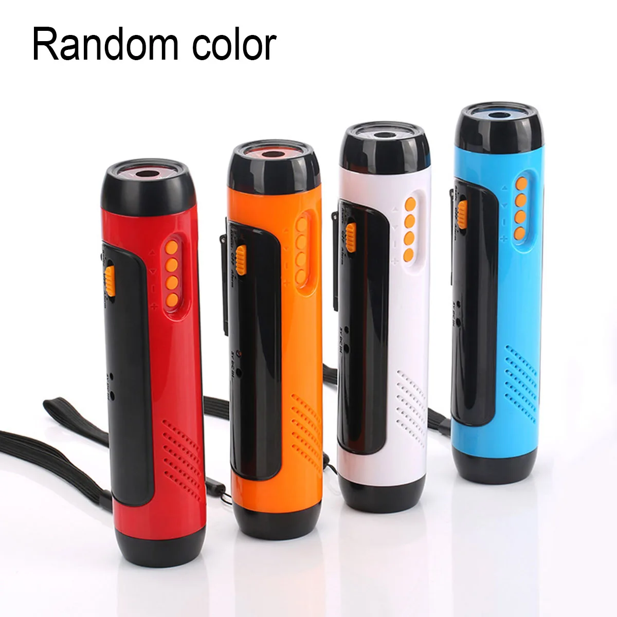 

Multi-Function Hand Crank LED Emergency Flashlight Camping Torch Phone Charger Radio