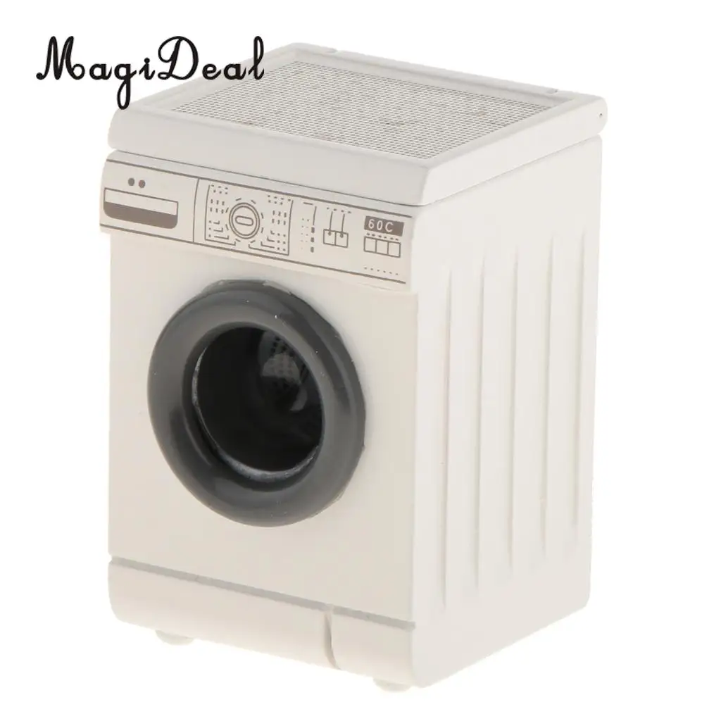 1/12 Dollhouse Miniature Roller Washing Machine Washer Home Appliance Decor Bathroom Furniture Acc Children Kids Toy