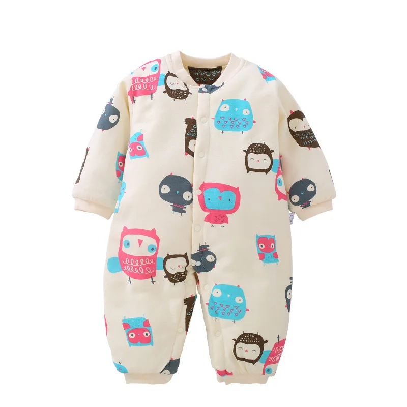 

Baby Onesies Autumn and Winter Cotton Thickening Baby Wear Out Warm and Cotton Baby Onesies Warm Breathable Sweat Baby Onesies
