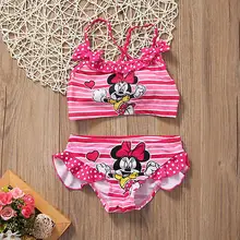 2Pcs/set Toddler Kids Swimming Customes Baby Girls Tankini Bikini Set Swimwear Summer Beach Cute Swimsuit Bathing Suit