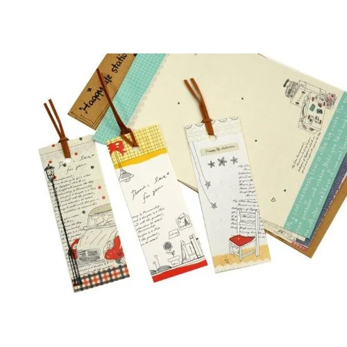Image Affordable New Hot Sale 0.042 Kg Cute Cartoon Lazy Stationery And 3Pcs x Bookmarks Set
