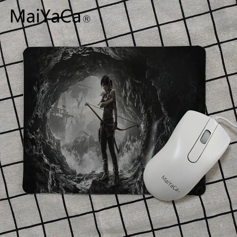 18x22cm MaiYaCa Tomb Raider Legend красивая игра для девочек коврик для мыши Аниме игровой коврик для мыши ПК Самый дешевый рисунок DIY Коврик для мыши, сделанный на заказ - Цвет: 18x22cm