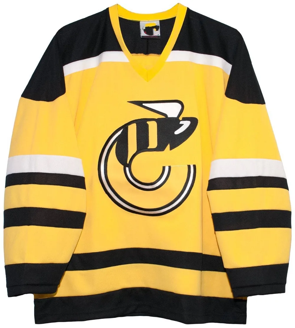 Rare Vintage Cincinnati Stingers Hockey Jersey Embroidery Stitched