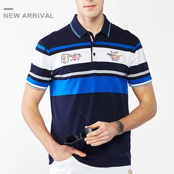 

Bruce&Shark Men shirt Cotton Casual Fashion Business style Nice Embroidery plus size 3XL 4XL Original Male shirt Strech Striped