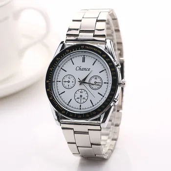 

Fashion classic men's steel belt watch quartz watch