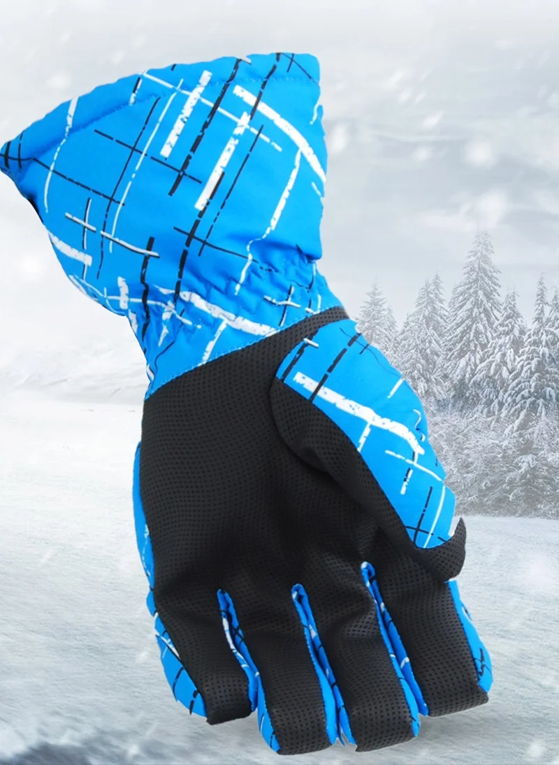 Супер теплые зимние лыжные перчатки для мужчин и женщин, водонепроницаемые ветрозащитные перчатки для снегохода, спорта, сноуборда, катания на лыжах, велоспорта, снежных перчаток