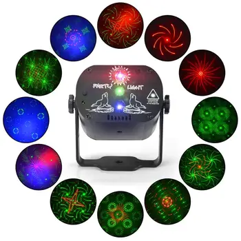 

NEW 60patterns RGB LED Laser light show for Christmas, Disco, Party, perfect home party light birthday atmosphere light