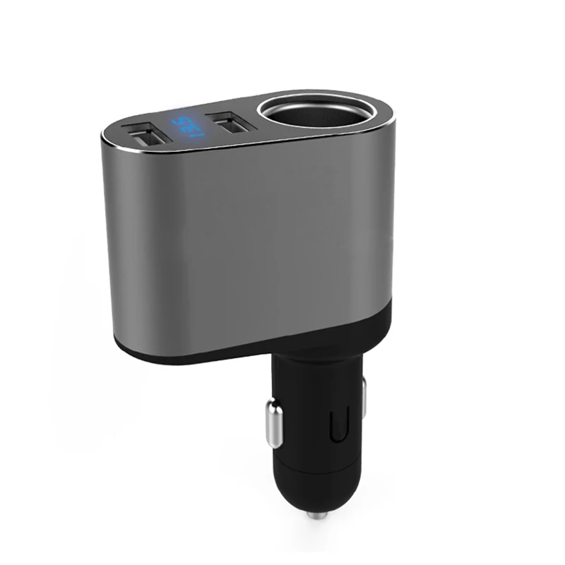 

Multi Function Car Phone Charger Cigarette Lighter Extention 2 USB 30W QC3.0 YP01 Cell Quick Charge Smart Car Mobile Charger