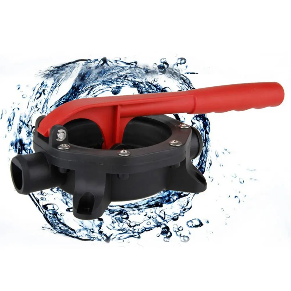 720GPH алюминиевый ABS водяной насос с ручкой пластиковый морской катер ручной Трюмный ручной мембранный насос для воды морской дизельный черный красный