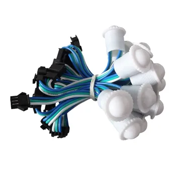 

200pcs WS2811 DC5V 5050 RGB SMD1 LED D16 diameter 16mm Pixel LED Module Light IP68 RGB full color led pixel milky cover