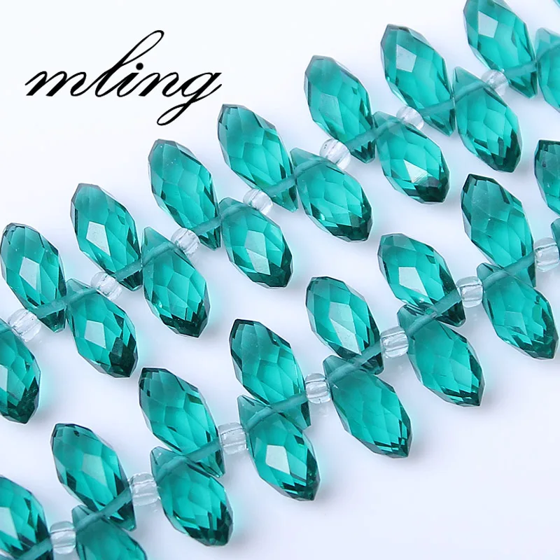 

6x12mm New color Austrian Teardrop Glass Beads Diy Accessories for Jewelry Making Briolette Faceted Crystal Beads Wholesale