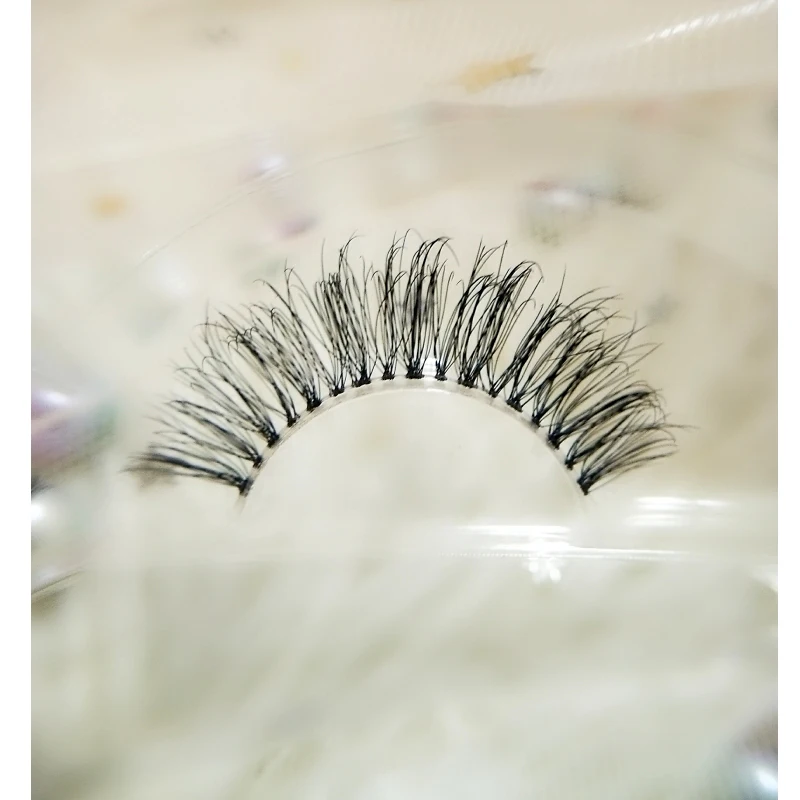 NEW 1pair Lashes 3D Mink Strip Lash Reusable False Eyelashes Crisscross Dramatic Lashes Lightweight Invisible Band Eye Lashes