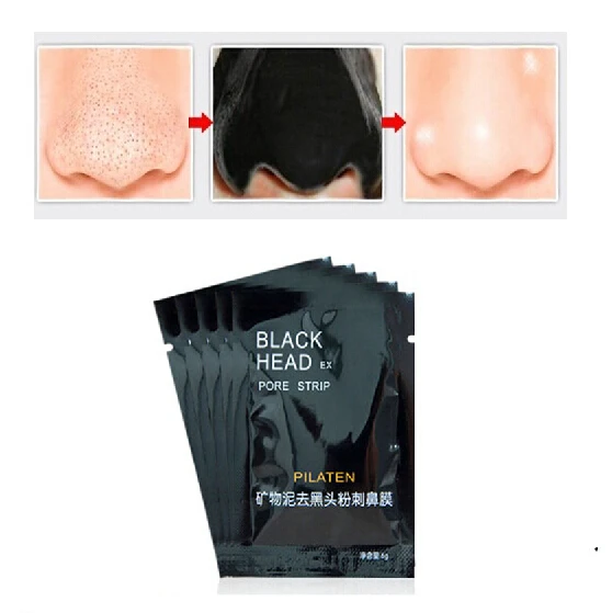 5pcs/lot New Face Care Nose Pore Mineral Mud Membranes Clay Mask Strips Cleaner Nose Blackhead Acne Remover Free Shipping