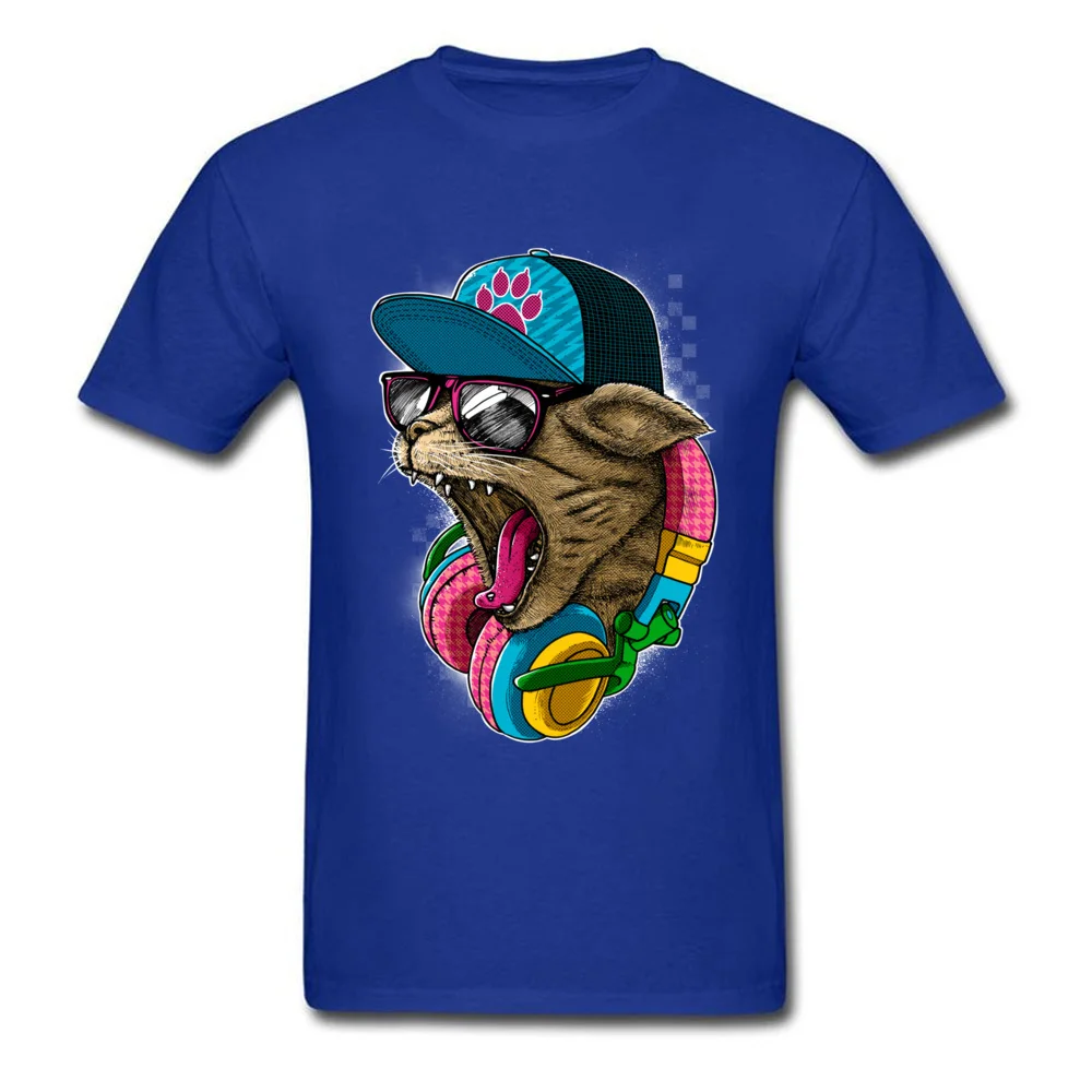 Cool Wild Men Retro Group Tops Tees O Neck Autumn Cotton Tshirts Fashionable Short Sleeve Tee-Shirt Drop Shipping Cool Wild blue