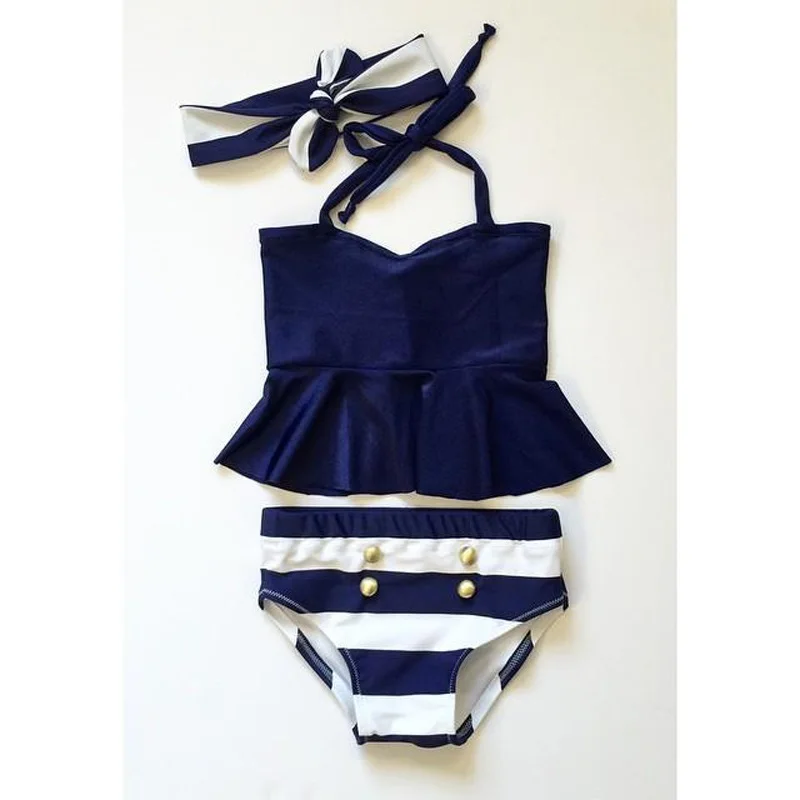 girls navy swim bottoms