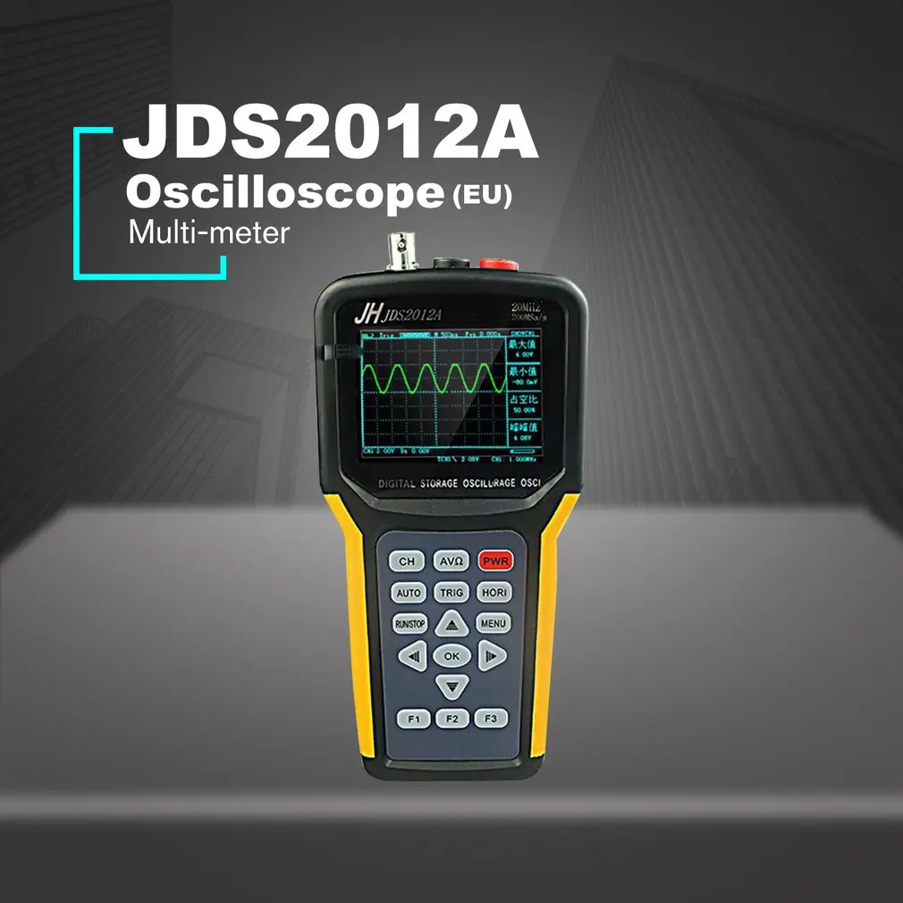 JDS2012A Ручной цифровой осциллограф одноканальный 20 МГц 200MSa/s частота образцов и 4000
