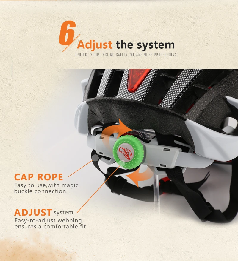 Ultralight helmet Intergrally-molded Women Men Cycling Helmet Bicycle Helmet MTB Bike Outdoor Sports Mountain Road MTB Bicycle Casco Ciclismo Capacete With LED Warning Lights (9)