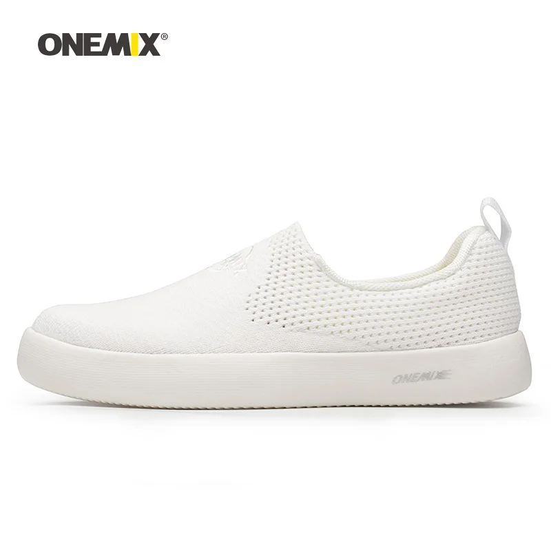 womens white knitted trainers