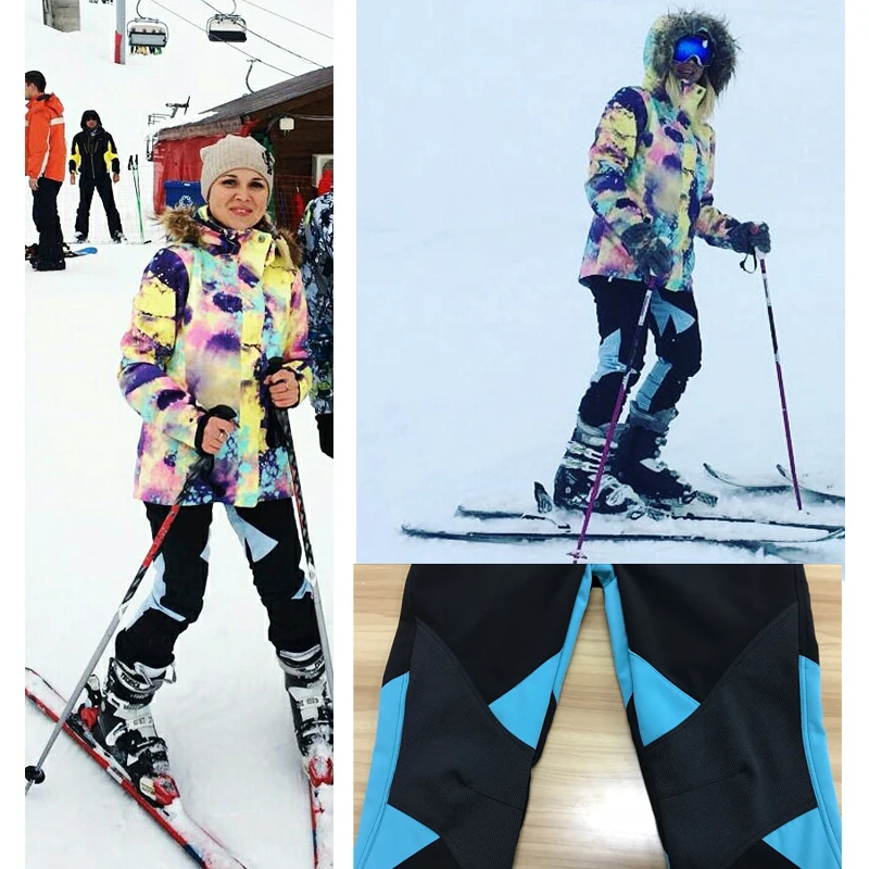 LoClimb invierno impermeable a prueba de viento de esquí pantalones al aire libre de las mujeres al aire libre deporte Softshell pantalones de senderismo escalada polar de lana pantalones AW086 LoClimb invierno impermeable a prueba de viento de esquí pantalones al aire libre de las mujeres al aire libre deporte Softshell pantalones de senderismo escalada polar de lana pantalones AW086