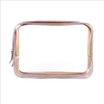 

Cosmetic Bag Women's PVC Transparent Waterproof Makeup Bag Travel Toiletry Storage Organizer Bath Wash Tote Case Large capacity