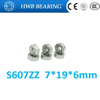 

50 PCS S607ZZ Bearings 7x19x6 mm 607ZZ Stainless Steel Ball Bearings