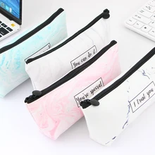Marble Pencil font b Case b font Pencil font b Bags b font Stationery School Supplies