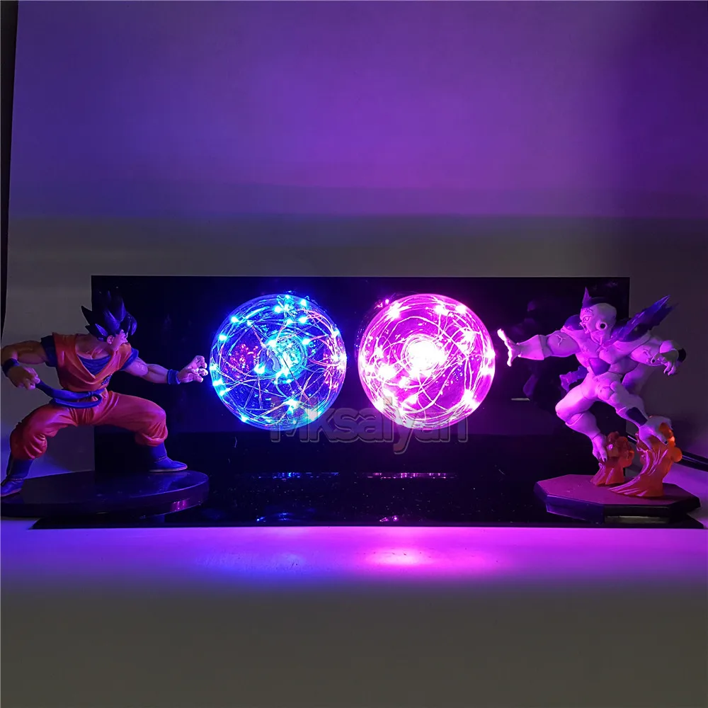 Dragon Ball лампа Goku VS Freeza светодиодный ночной Светильник ламинария фигурка Аниме Драконий жемчуг зет Goku Frieza фигурка ПВХ Модель игрушки