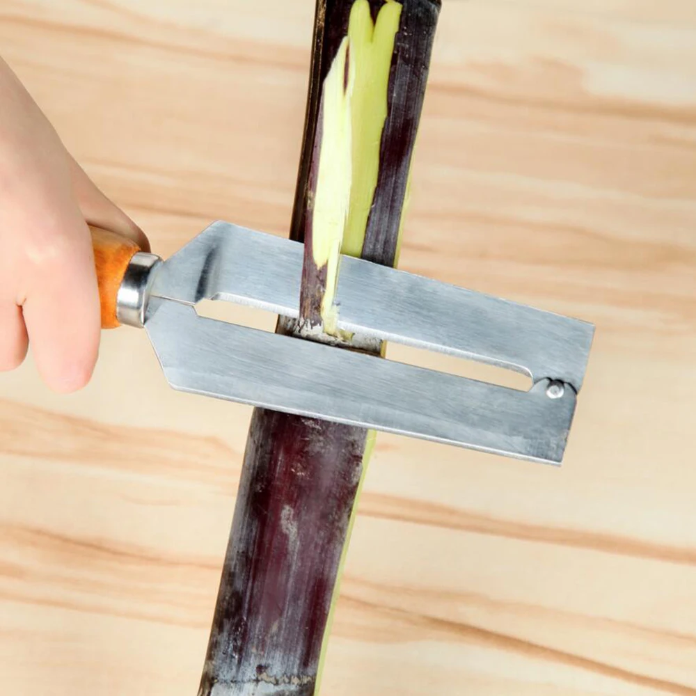 1 шт. 22 см* 5 см сахарный тростник инструмент для резки фруктов с деревянной ручкой ананас Овощечистка овощерезка кухонный нож 90gC