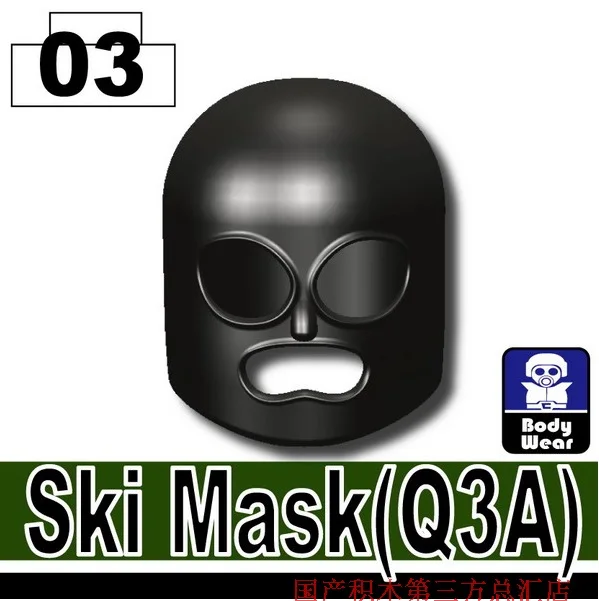 

Headgear Mask weapons original Block toy swat police military weapons army accessories Compatible mini figures