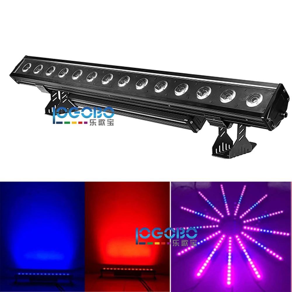 Máquina de Lavar até Iluminação Barra de Luz 2 Pçs e lote 14x30 w Rgb 3in1 e parede Rgbwa 5in1 Levou à Prova d' Água Flash Pixel Corrida Fase Ip65 à Prova d' Água 2 Módulos de LED