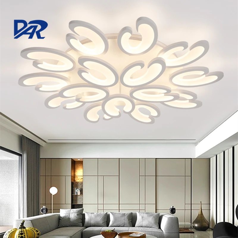 

Creative White Acrylic 3/6/9/12/15 Heads DIY Led Ceiling Lights For Living Room Bedroom Lamparas De Techo Dimming Ceiling Lamp