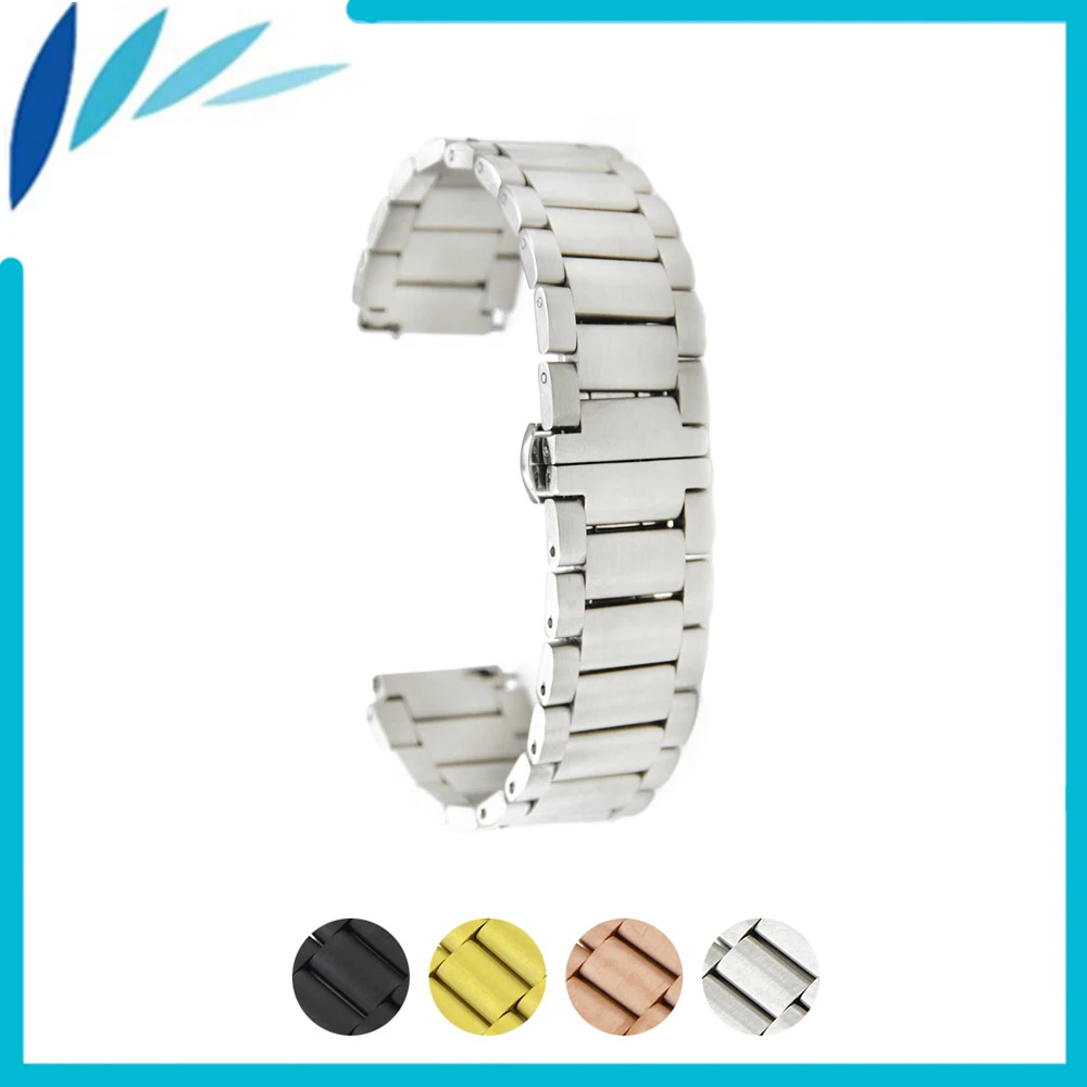 

Stainless Steel Watch Band 18mm Universal Watchband Quick Release Strap Wrist Loop Belt Bracelet Black Rose Gold Silver + Tool