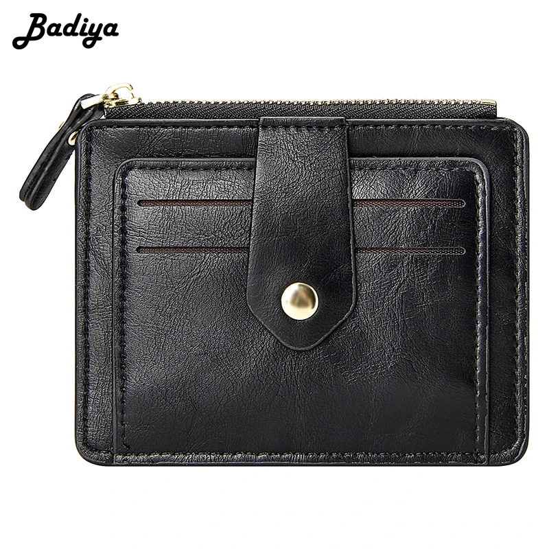 

New Brand Hasp Male Credit Card Case Men Bank Cards Protection Slim Business Card Holder Pu Leather Men's Coin Purse Mini Wallet
