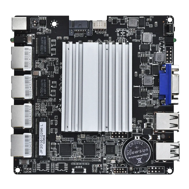 Мини ПК Qotom Barebone Nano Itx J1900 4 intel lan мини компьютер брандмауэр сервер Linux Ubuntu