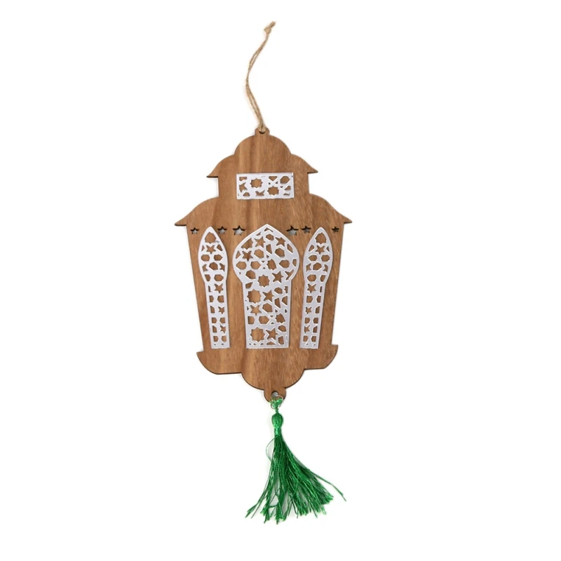 DIY Eid деревянный кулон ИД Мубарак Декор для дома Рамадан украшения висит Подвески исламистского вечерние Декор поставки - Цвет: 48D