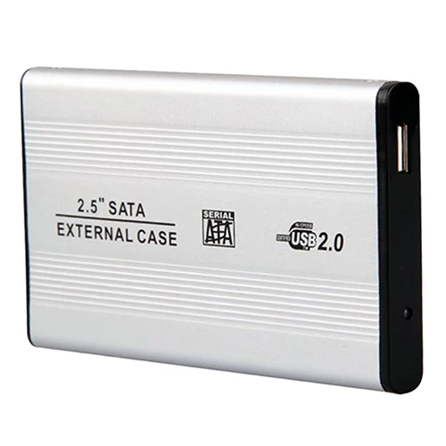 Портативный USB 2,0 SATA чехол 2,5 дюйма Мобильный внешний жесткий диск HDD корпус