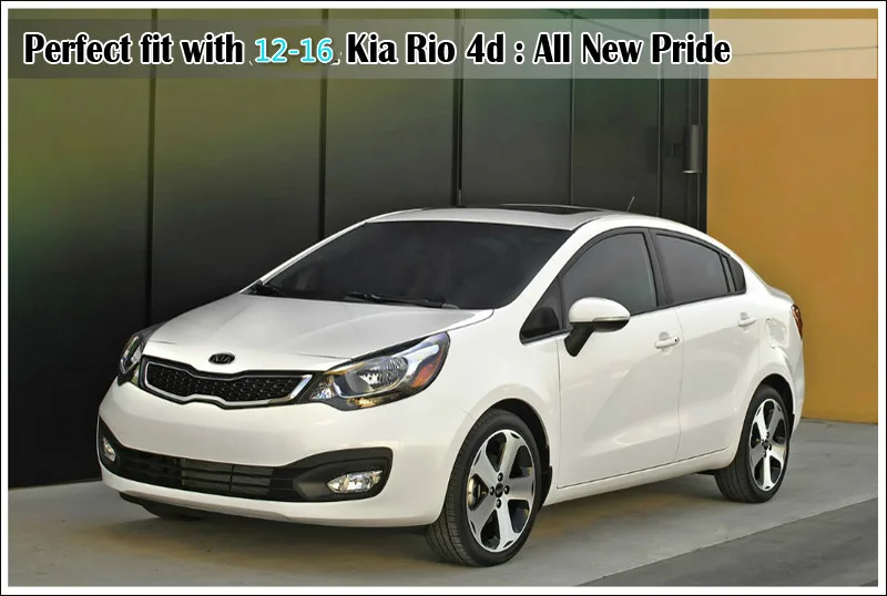 Для Kia Rio 5 2012 2013 Pride хромированный автомобильный дверной ручки накладка наклейка Аксессуары для стайлинга автомобилей