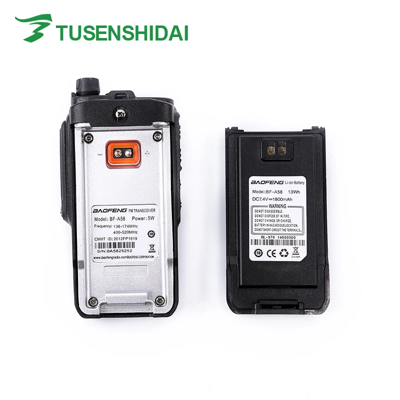 New IP-57 Waterproof Professional Walkie Talkie BAOFENG Radio Station Ham Two Way Radio BF-A58 New IP-57 Waterproof Professional Walkie Talkie BAOFENG Radio Station Ham Two Way Radio BF-A58