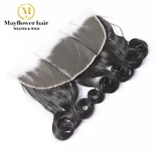 Hair-Products Lace-Frontal 13x4-Hair-Line Curl-Ear Funmi MFH Remy Baby To 8--18-natural-Black