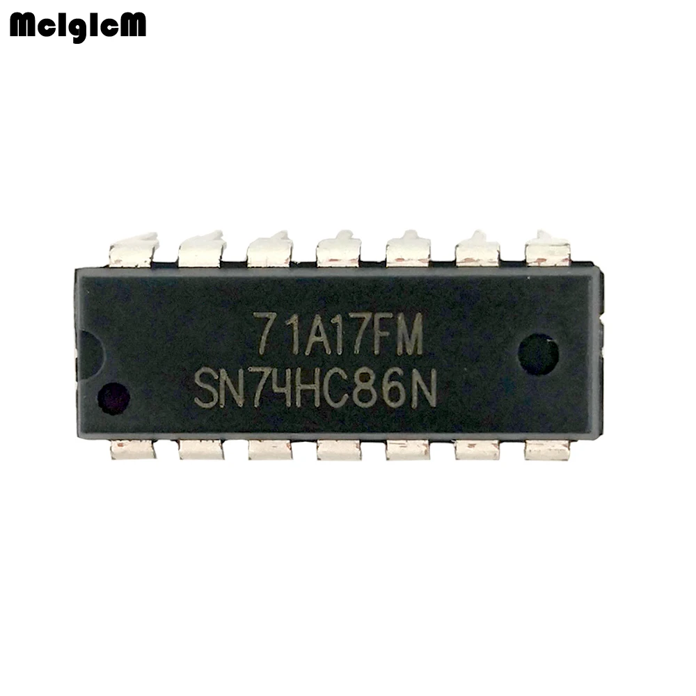 

10pcs 74hc86 ic chip SN74HC86N DIP-14 2 input four or different gate 74hc series