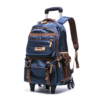 

Removable Children's Trolley school Backpack Children School Bags Six Wheels Primary Schoolbags Boys Girls kids Wheeled Backpack