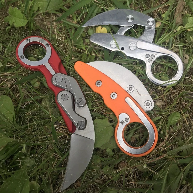 Кемпинг портативный открытый охотничий механический складной нож Karambit коготь