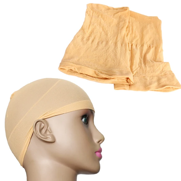 2pcs Unisex Elastic Wig Caps Hair Mesh Wig Cap Hair Nets Wig Liner Hairnet Snood Glueless Dome Wig Cap Elastic Hair Net FM88