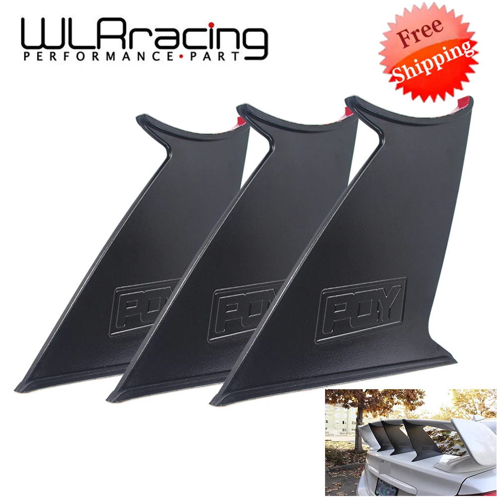 

Spoiler Wing Stabilizer For subaru STI 2015-18 Spoiler Wing Stiffi Support Rally With PQY logo Set of 3 Pieces
