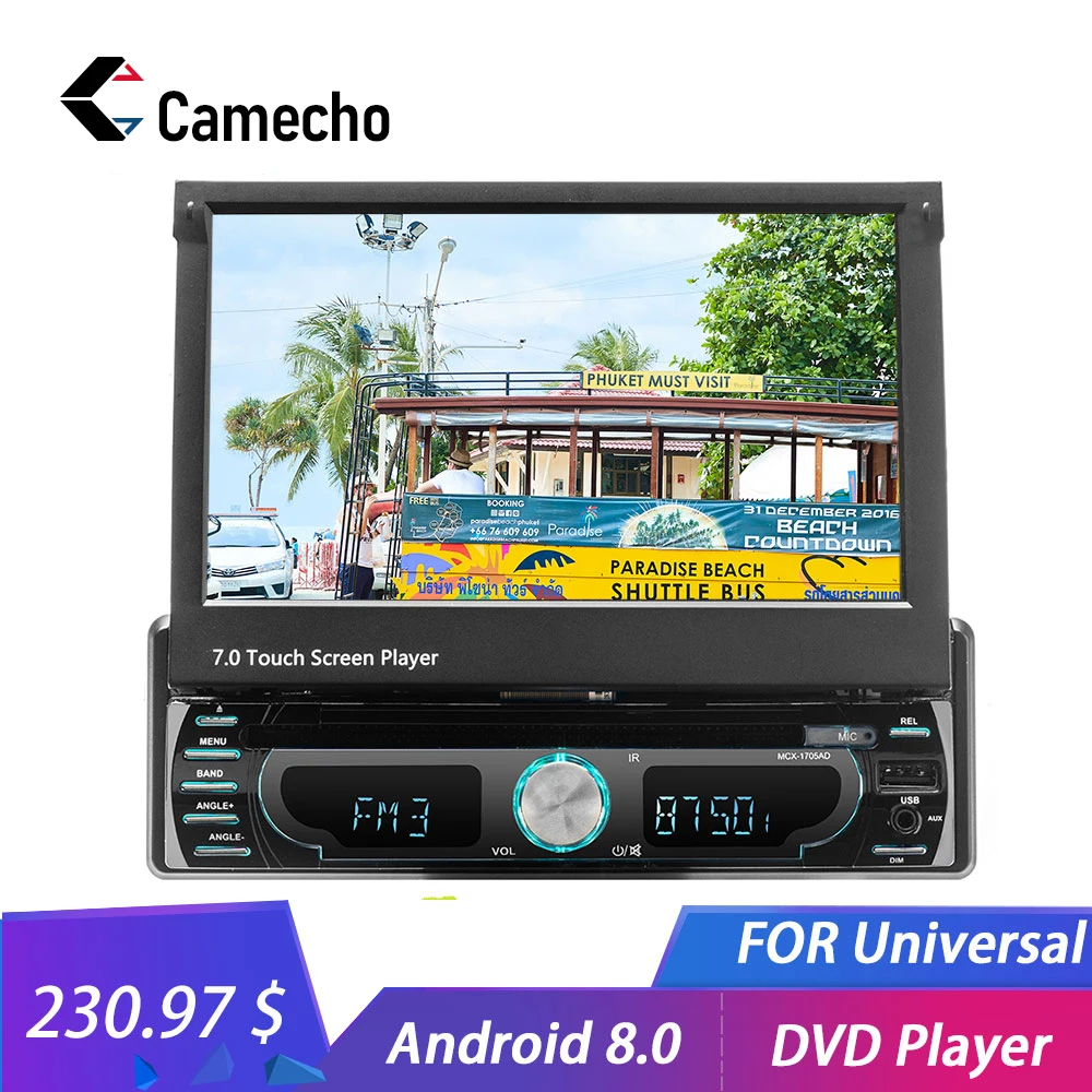 Camecho 1din Android WIFI Car Radio 7\ GPS Navigation Mirror Link Bluetooth MP5 HD Multimedia Player 1+16GB DVR DVD FM Autoradio Camecho 1din Android WIFI Car Radio 7\ GPS Navigation Mirror Link Bluetooth MP5 HD Multimedia Player 1+16GB DVR DVD FM Autoradio